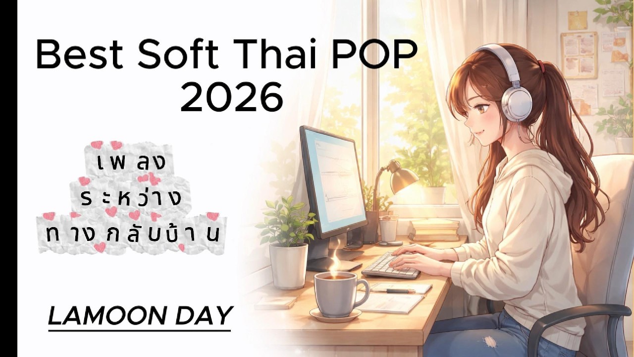 เพลง Pop เบา ๆฟังสบาย ทำงาน ขับรถ อ่านหนังสือ เปิดยาวได้ทั้งวัน Soft Thai Pop 2026 คาเฟ่ ออฟฟิศ