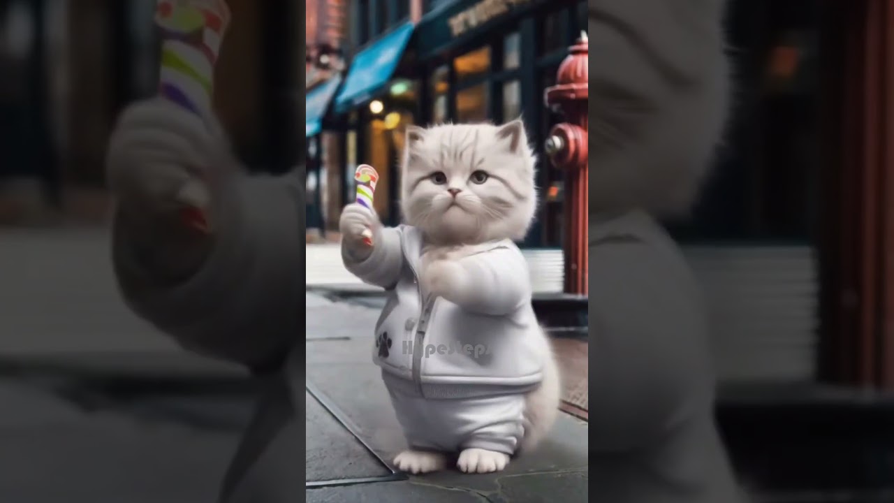 Cutest Kitten Busts a Move on NYC Streets 