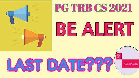 PG TRB EXAM COMPUTER INSTRUCTOR 2021 - ALERT