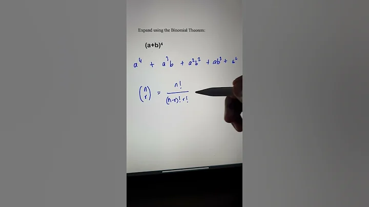 Expand using Binomial Theorem #mathshorts