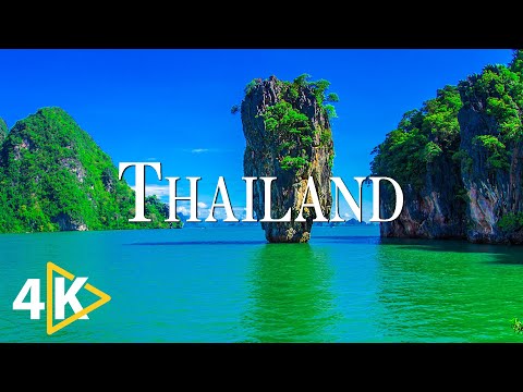 FLYING OVER THAILAND (4K UHD) - Soothing Music Along With Beautiful Nature Video - 4K Video Ultra HD