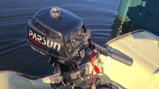 : 2023 Parsun 2.6hp outboard motor coldstart