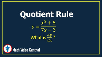 Quotient Rule for Derivatives | Calculus | Math Video Central