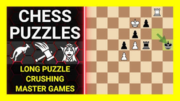 Chess Puzzles to Practice. Themes: Long puzzle, Crushing, Master games. Learn Chess