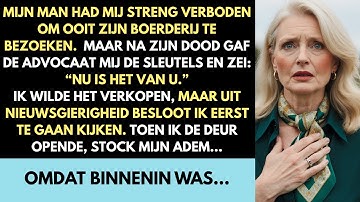 Mijn man stierf met een geheim — tot ik de boerderij bezocht die hij me altijd had verboden.
