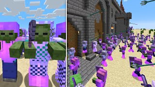 Working Zombie Army in Minecraft