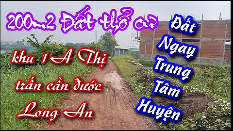 Bán 200m2 Đất thổ cư ở Tại Đô Thị , Thị trấn cần đước Long An ( Ngay trung tâm huyện)