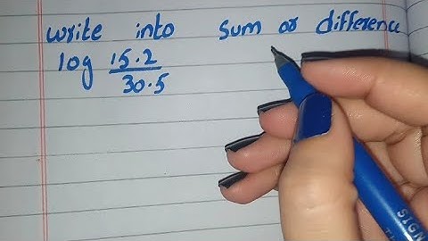 Write into Sum or Difference log (15.2/30.5), Write in to sum or difference log 15.2/30.5