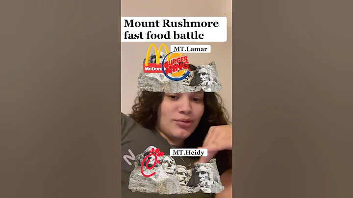 MOUNT RUSHMORE FAST FOOD BATTLE #shorts
