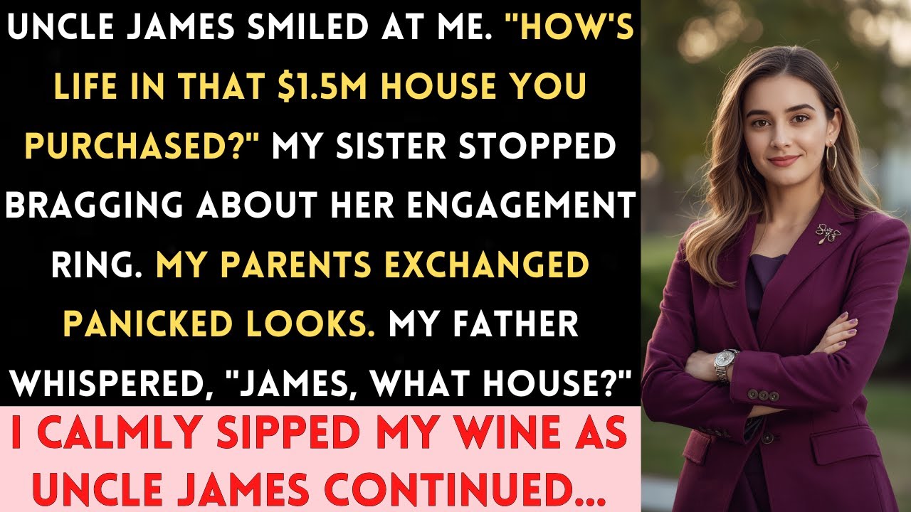 At Sister's Engagement Party, Uncle James Asked About The $1.5M House You Own.My Parents Went Silen.