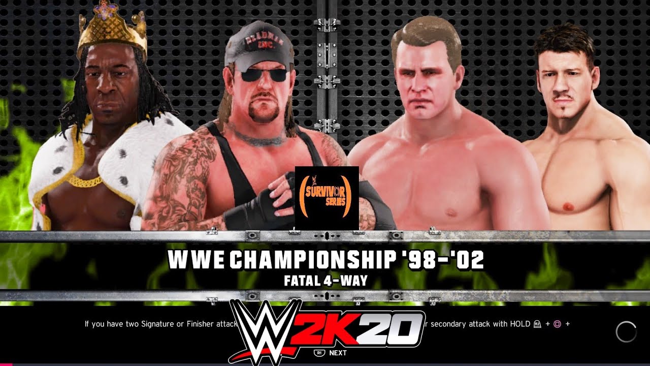WWE 2K20 King Booker VS. The Undertaker VS. JBL VS. Eddie Guerrero