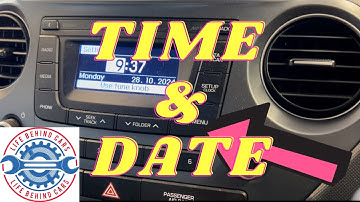 Hyundai I10 How To Change The Time And Date