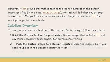 How to Run a Different Docker Image in GitLab CI for Performance Tests