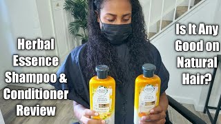 Herbal Essence Honey & Vitamin B Shampoo and Conditioner Review on Natural Hair | Silk Press