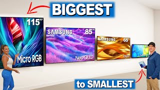 Biggest to Smallest! - 2025 Samsung TVs