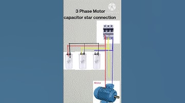 3 Phase Motor Capacitor star Connection
