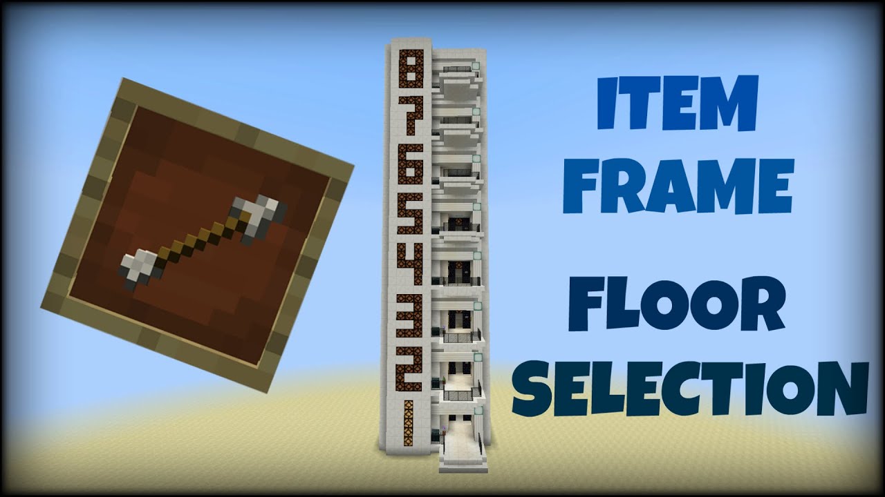 Minecraft 1 8 Multi Floor Elevator With Item Frame Floor