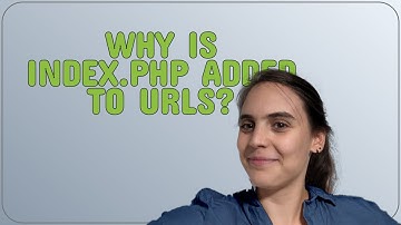 Drupal: why is index.php added to URLs?