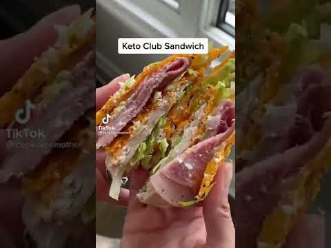 KETO CLUB SANDWICH | Keto Diet Recipes 🥗 #shorts #ketodiet #shortketo #shortsyoutube