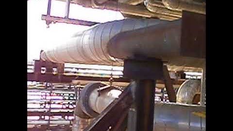 Piping vibration example - insufficient support