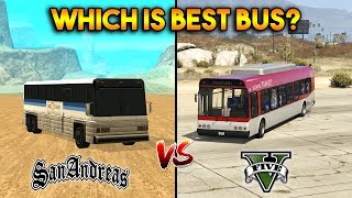 GTA 5 BUS VS GTA SAN ANDREAS BUS : WHICH IS BEST BUS?