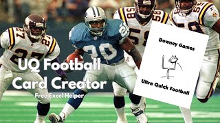 Ultra Quick Football Card Creator (free excel helper)