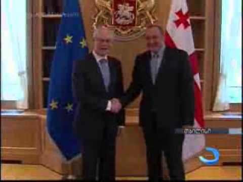 გიორგი მარგველაშვილი ჰერმან ვან რომპეის შეხვდა