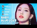 Twice  baby blue love line distribution  lyrics color coded patreon requested