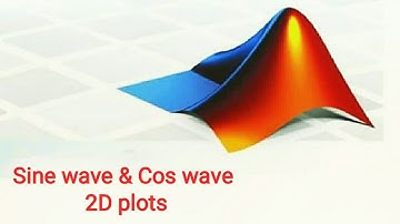 Sine wave & Cos wave 2D plot MATLAB ||Using  MATLAB moblie app