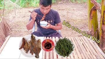 Cá phi chiên xù | kèm theo rau muống xào tỏi | bữa cơm Quê Nhà | đơn giản | PMT