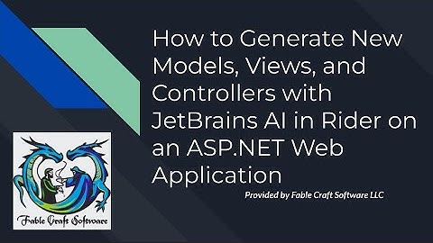 JetBrains AI Makes Your Models, Views, AND Controllers?! ASP.NET