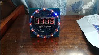 Кит набор LED Часы с Алиэкспресс c подсветкой и термометром на STC15W408AS и DS1302