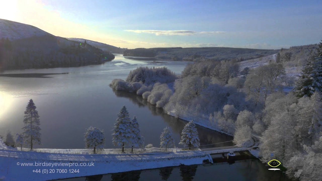A Drone’s View of Winter Lakes - Brecon Beacons - Aerial Film