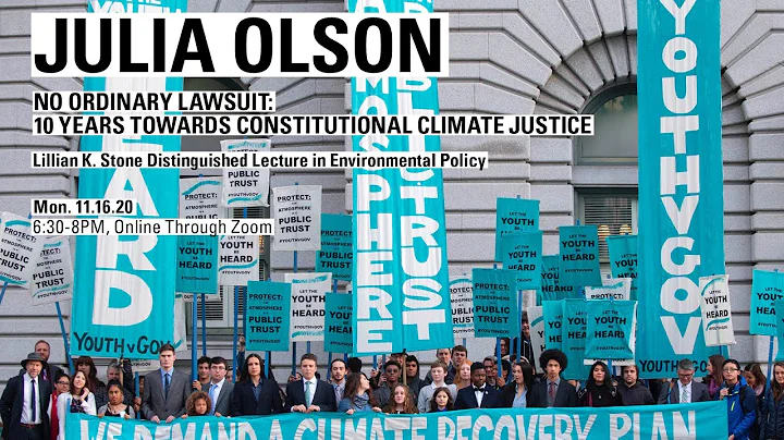 JULIA OLSON: No Ordinary Lawsuit: 10 Years Towards...