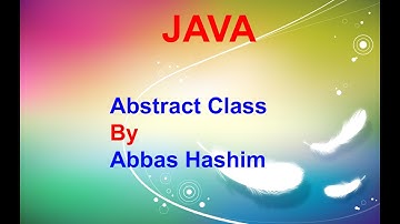 Abstract Class in Java Urdu | Hindi Easy Explained !!g