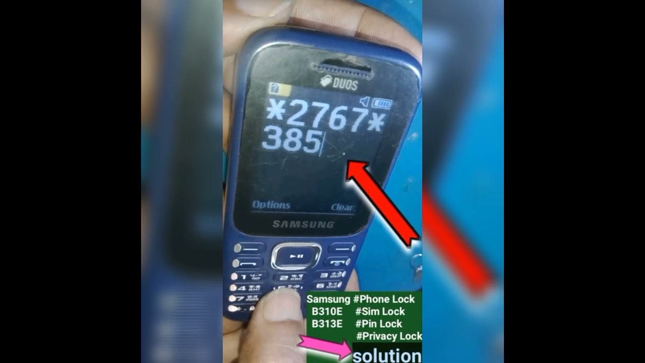 Samsung B310E Sim Lock Reset Code Samsung B310 Sim Lock Remove Samsung B310E Sim Lock Reset Code Samsung B310 Sim Lock Remove