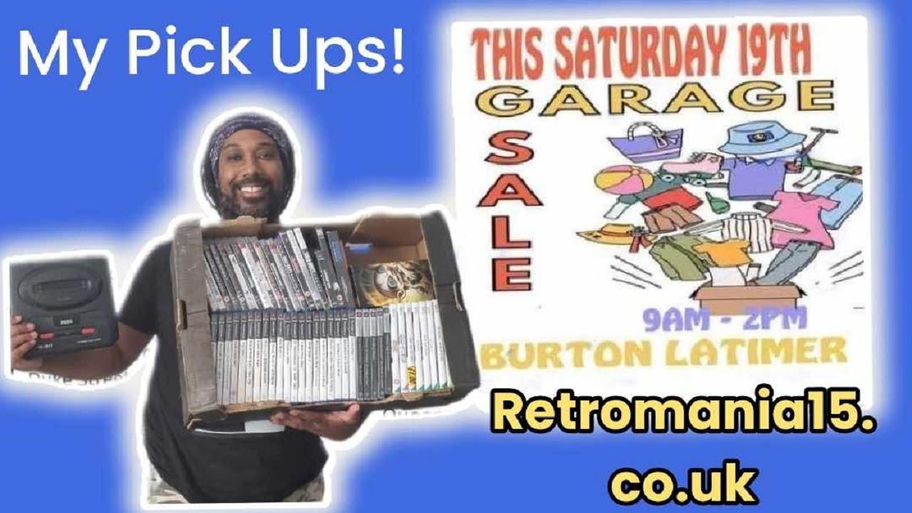Computer Games Pick Ups at Burton Latimer Garage Sale 2023 YouTube