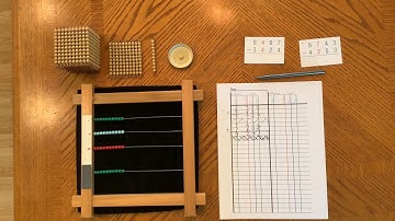 How to do subtraction with the small bead frame.