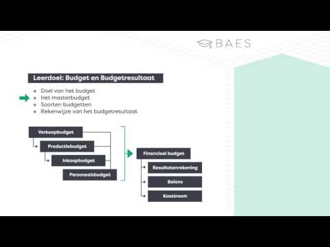 Video: Verschil Tussen Hoofdbudget En Flexibel Budget