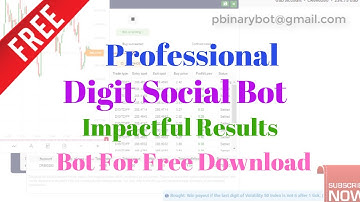 Free Deriv.com Bot - Digit Social Binary Bot | Authentic Secure Deriv Bot