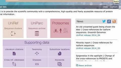 An Introduction to UniProt: Hub of Protein Information