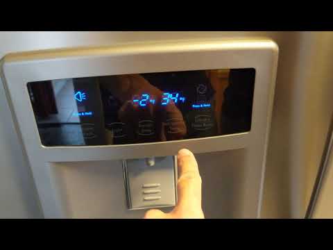 HOW TO ADJUST THE TEMPERATURE ON A KENMORE ELITE REFRIGERATOR - YouTube