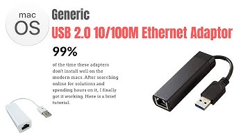 How to fix USB Ethernet adapters not working on Mac OS
