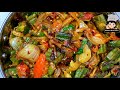              lehsuni bhindi do pyaza okra recipe