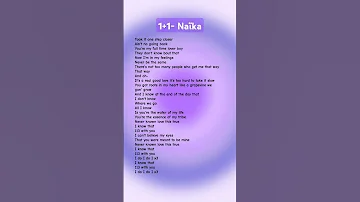 1 1 Naïka Music Song Lyrics Spotify 2023music Naika 11 Hitsjustmusic Love Shorts 