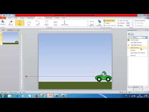PowerPoint Howto: Add Sound effect in Animation การใส่เสียงเอ็ฟเฟ็กต์ประกอบการเคลื่อนไหว
