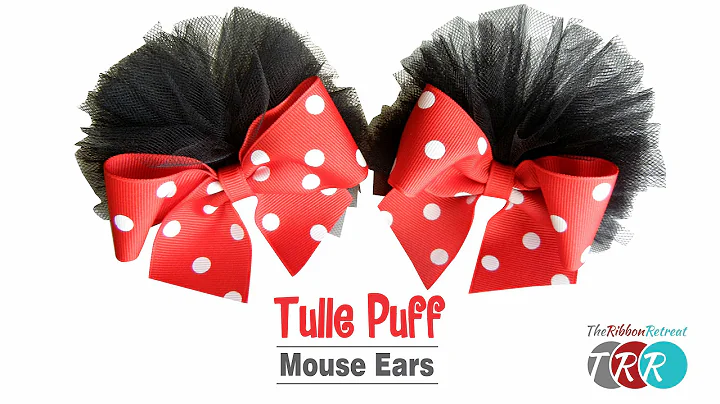 How to Make Tulle Puff Mouse Ears - TheRibbonRetreat.com