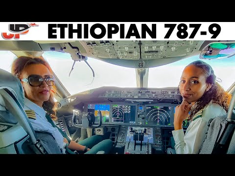 Ethiopian Boeing 787 Cockpit Across Africa \