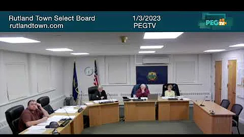 Rutland Town Select Board - January 3, 2023