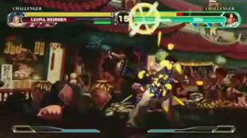 kof XII Combo basic Leona